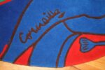 vintage round corneille rug 48201 signature Nazmiyal