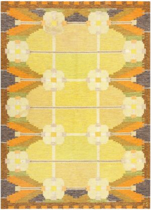 Vintage Swedish Kilim by Ingegerd Silow 48198