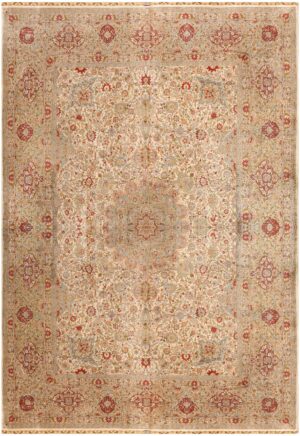 Vintage Turkish Silk Herekeh Rug 48038 Nazmiyal