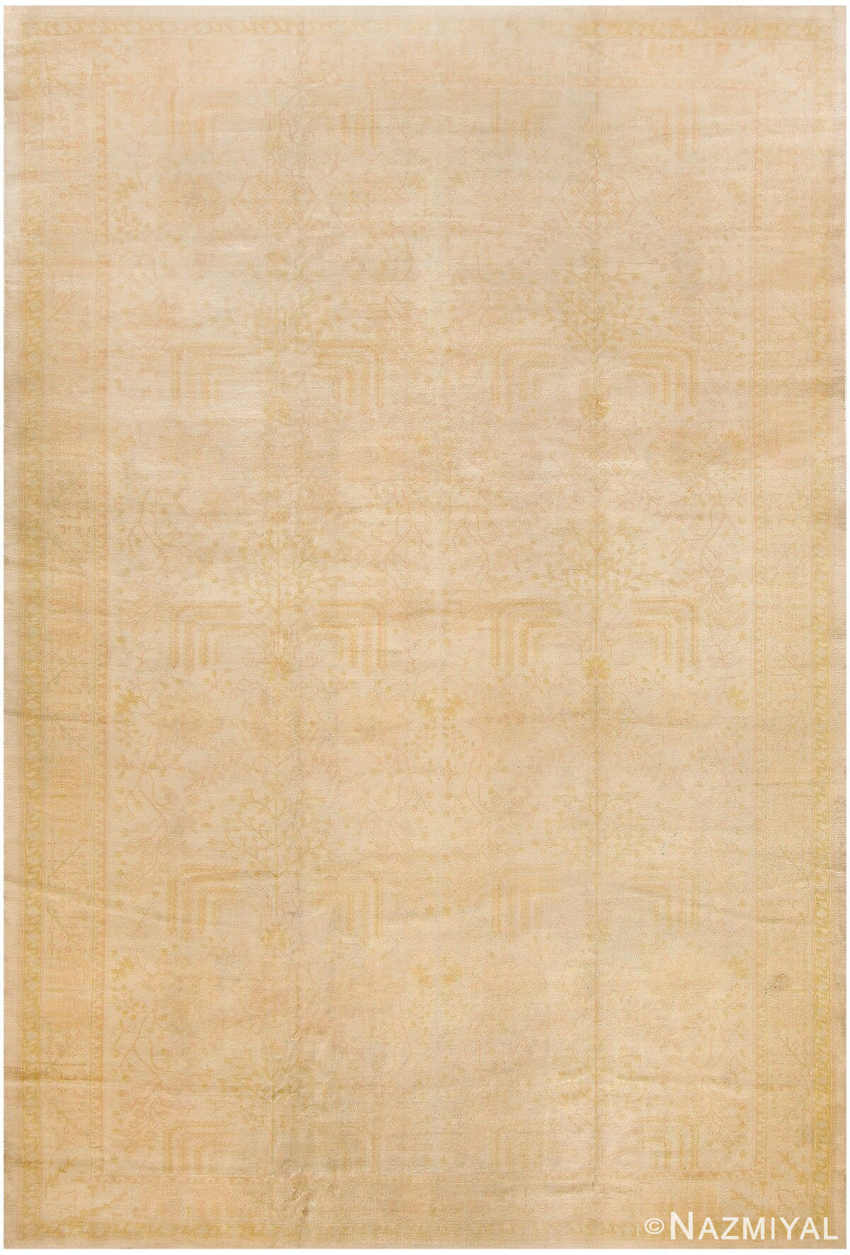Antique Turkish Oushak Rug 48000 Detail/Large View