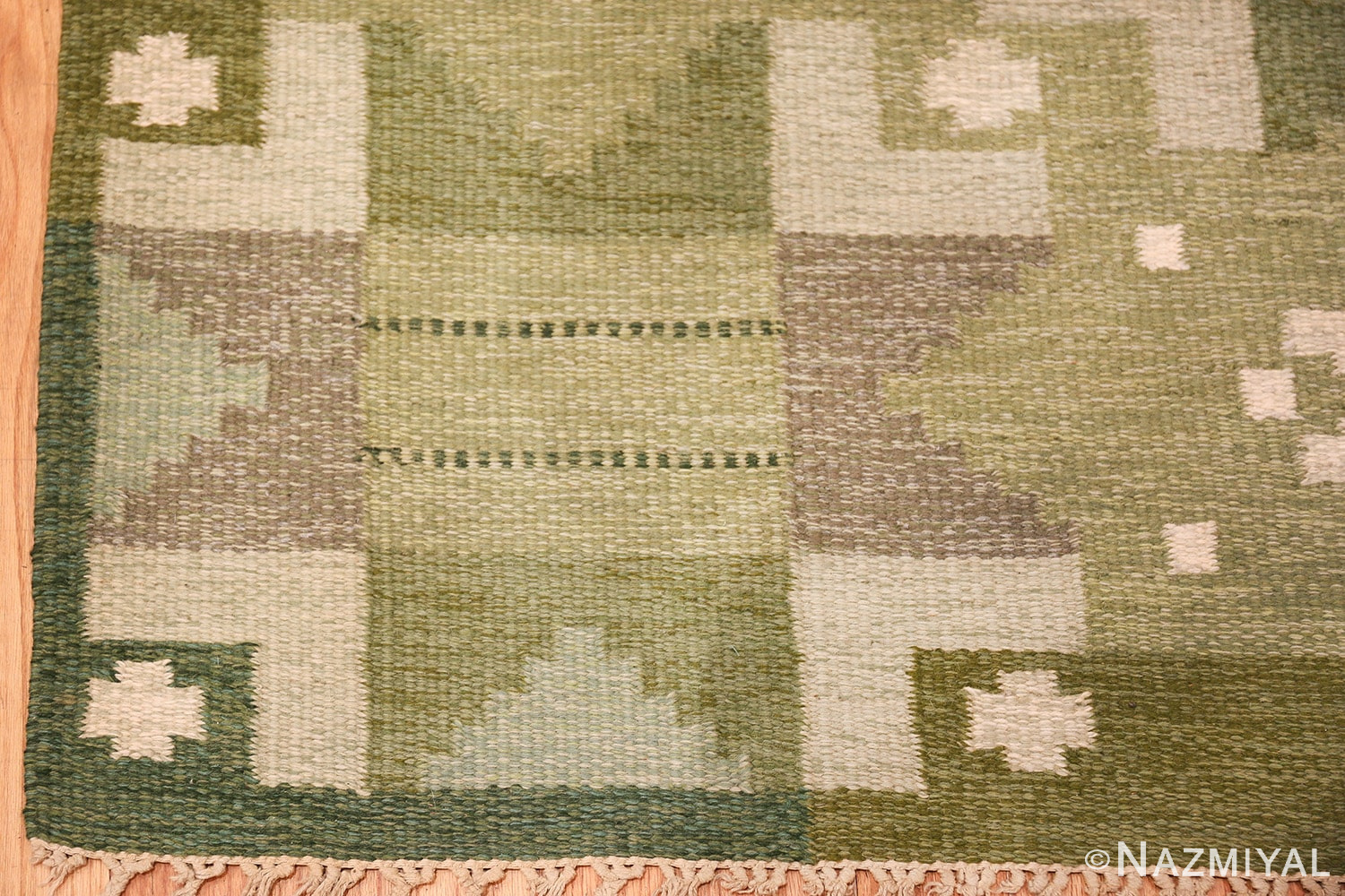 vintage swedish kilim by ingegerd silow 48203 corner Nazmiyal
