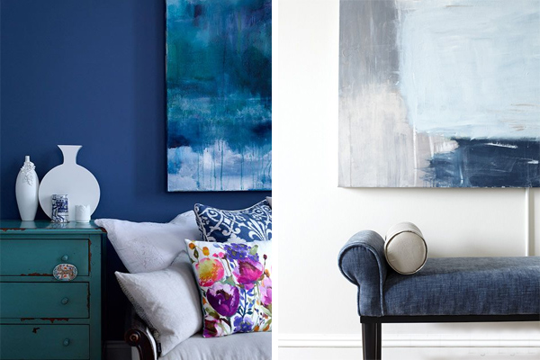 Chic Indigo Interiors 2015 Interior Design Trends by Nazmiyal: Indigo