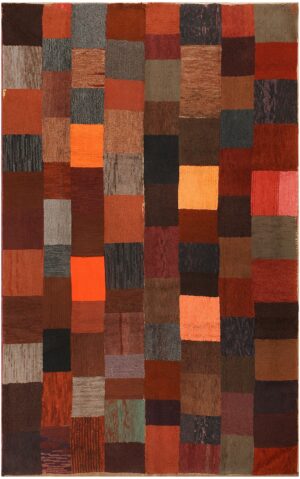 Antique American Hooked Rug 02677 Detail/Large View
