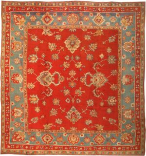 Antique Donegal Irish Rug 3328 Detail/Large View