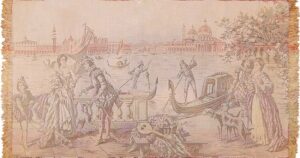 Antique European Tapestry 41483 Detail/Large View