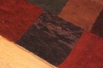 Border detail antique American hooked rug 2677 by Nazmiyal