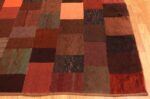Corner antique American hooked rug 2677 by Nazmiyal