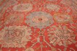 large antique turkish oushak carpet 48127 blue Nazmiyal