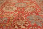 large antique turkish oushak carpet 48127 field Nazmiyal
