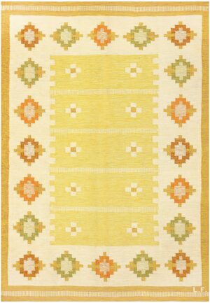 Vintage Scandinavian Kilim 48192 Detail/Large View