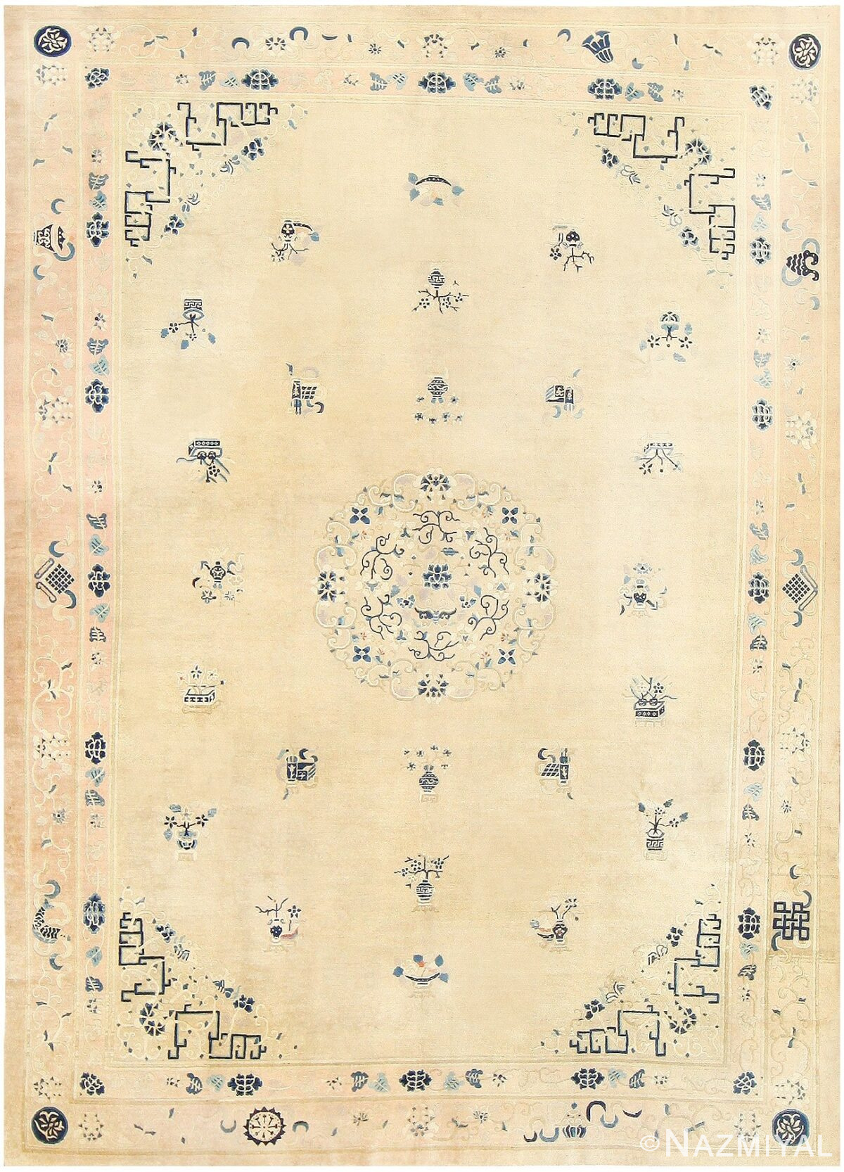 Antique Chinese Carpet 48185 Detail/Large View