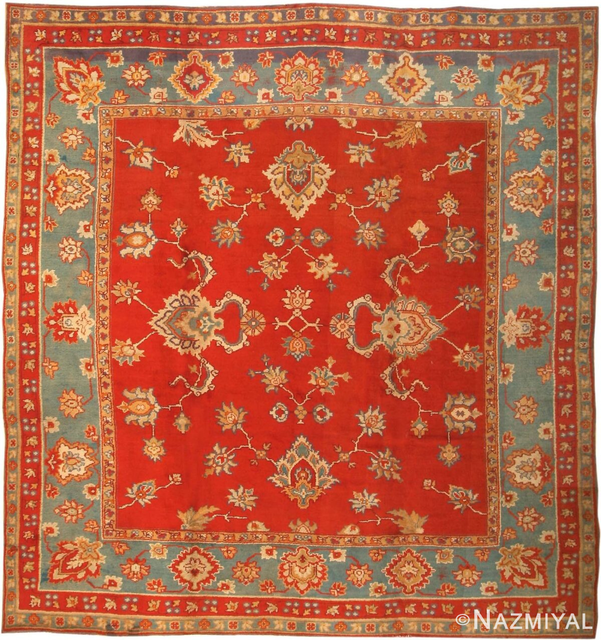 Antique Donegal Irish Rug 3328 Detail/Large View