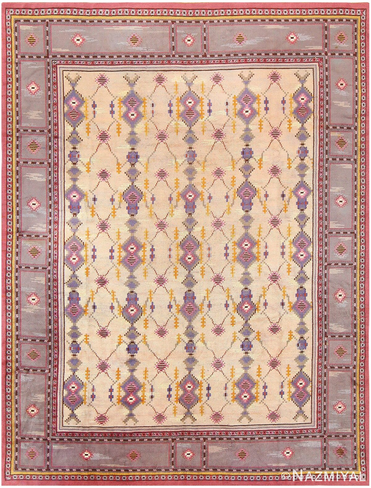 Vintage Scandinavian Carpet 48123 Detail/Large View