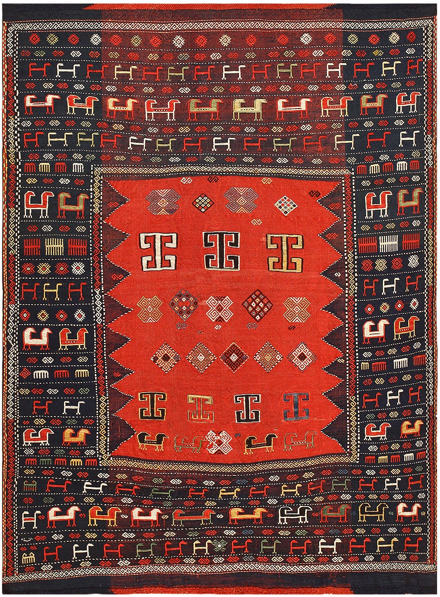 Tribal Antique Shasavan Caucasian Rug 48239 By Nazmiyal
