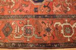 antique persian serapi rug 48241 border Nazmiyal