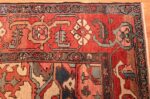 antique persian serapi rug 48241 corner Nazmiyal