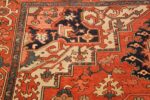 antique persian serapi rug 48241 design Nazmiyal