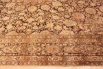 Border Antique brown Ardabil design Persian Tabriz carpet 48273 by Nazmiyal