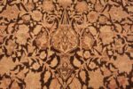 Detail Antique brown Ardabil design Persian Tabriz carpet 48273 by Nazmiyal