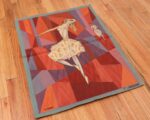Full French Vintage tapestry called "The dance" by Lars Gynning from the Nazmiyal Antique rug collection.