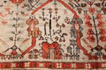 large antique turkish ghiordes carpet 48247 red Nazmiyal