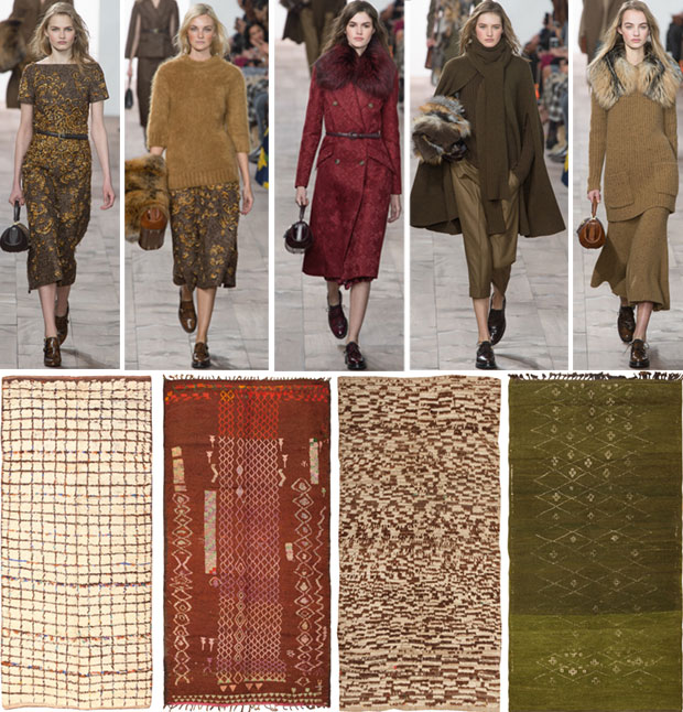 Fashion Week Moroccan Rugs Fashion Week Michael Kors Collection & Vintage Moroccan Rugs