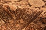 Pile Antique brown Ardabil design Persian Tabriz carpet 48273 by Nazmiyal