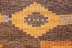 vintage double sided swedish kilim rug 48282 gray closeup Nazmiyal