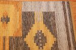 vintage double sided swedish kilim rug 48282 gray corner Nazmiyal