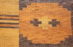 vintage double sided swedish kilim rug 48282 orange Nazmiyal