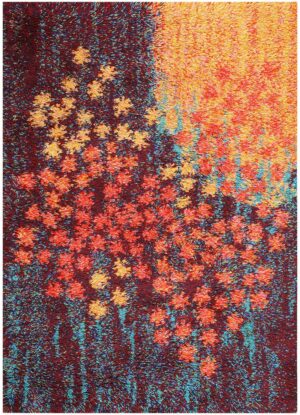Vintage Scandinavian Rya Rug 48290 Detail/Large View
