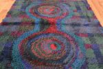 Vintage Scandinavian Rya Rug by Ritva Puotila 48288 Field Wide Shot Nazmiyal