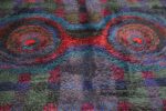 Vintage Scandinavian Rya Rug by Ritva Puotila 48288 Horizontal Glasses Nazmiyal