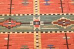 vintage scandinavian swedish kilim 48238 center Nazmiyal