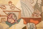 vintage swedish tapestry 48283 lovers Nazmiyal