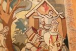 vintage swedish tapestry 48283 music Nazmiyal