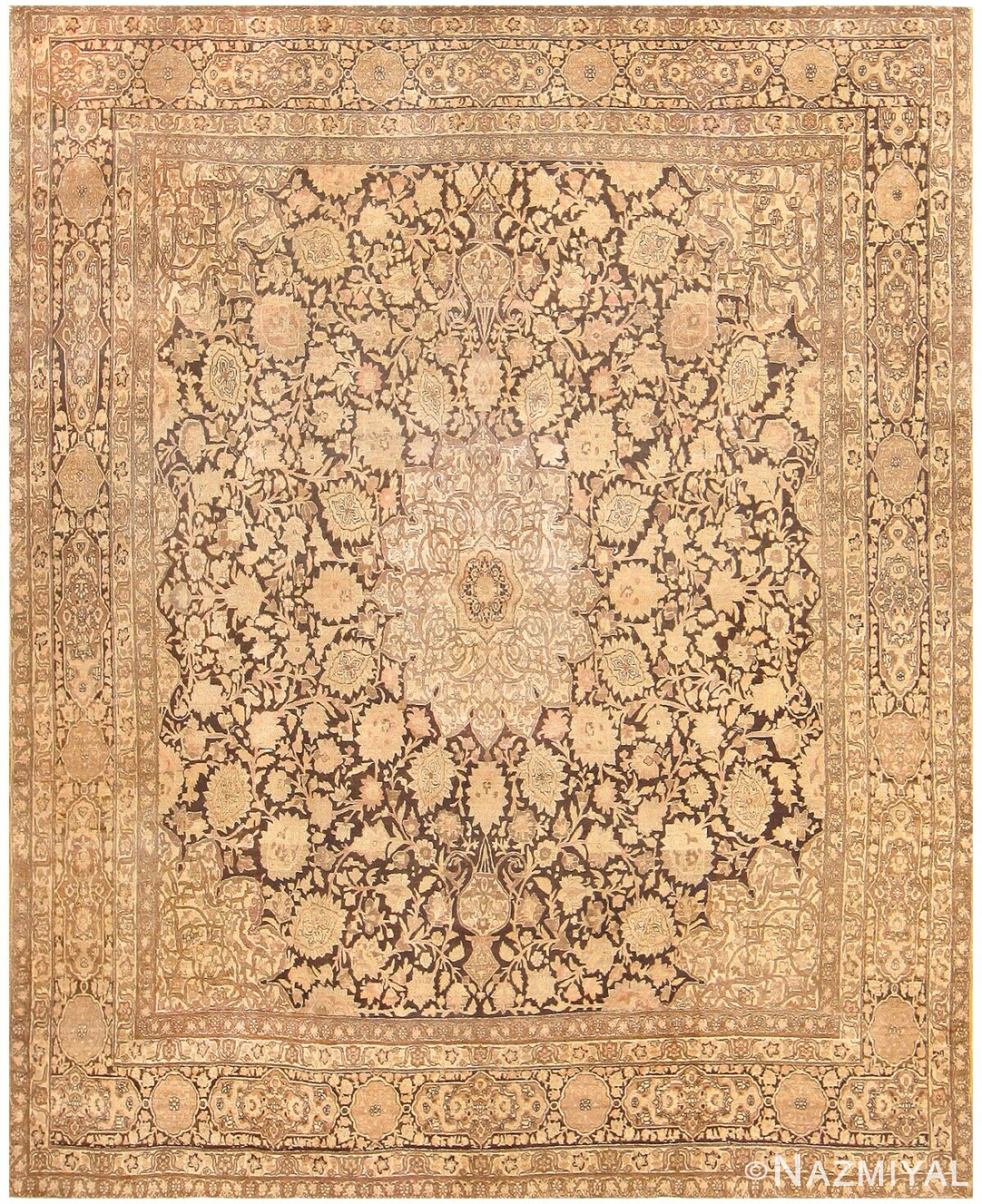Antique Persian Tabriz Carpet 48273 Nazmiyal