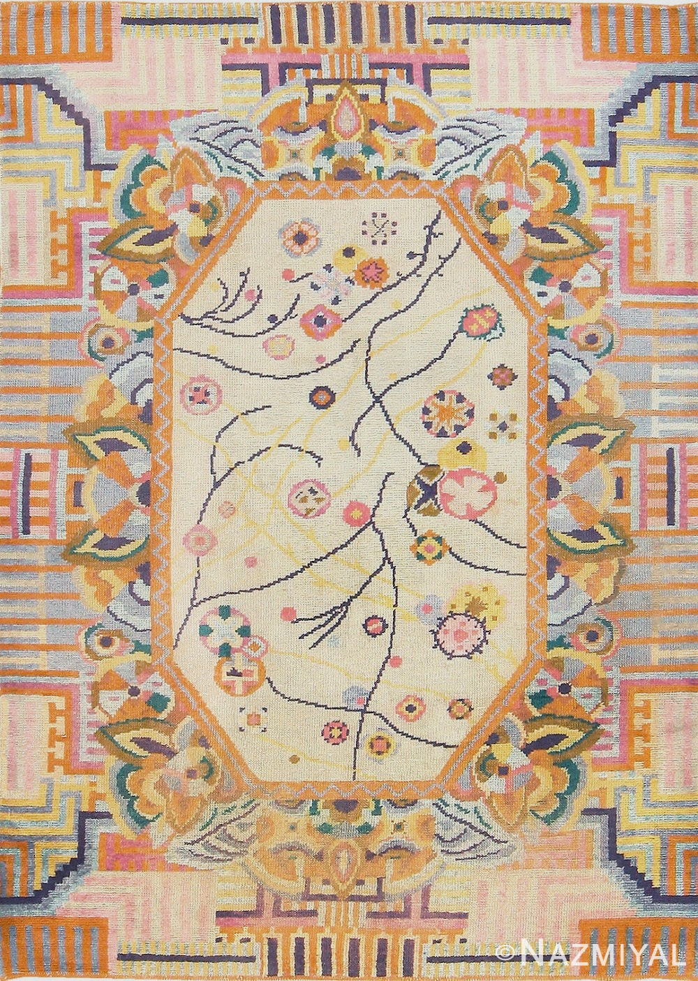 Beautiful French Art Deco Rug 48236 Nazmiyal
