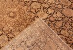 Weave Antique brown Ardabil design Persian Tabriz carpet 48273 by Nazmiyal