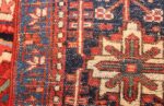 antique persian heriz rug 48316 weave Nazmiyal