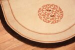 Corner Chinese Round Oval Art deco rug 48013 by Nazmiyal
