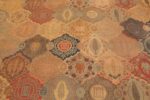 Field antique garden design oversized Israeli Bezalel carpet 48245 by Nazmiyal