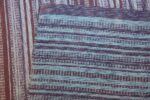 vintage double sided blue swedish kilim rug 48278 weave Nazmiyal