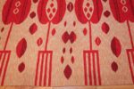 vintage double sided swedish kilim 48285 border Nazmiyal