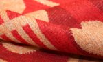 vintage double sided swedish kilim 48285 pile Nazmiyal