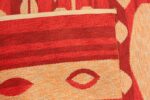 vintage double sided swedish kilim 48285 weave Nazmiyal