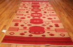 vintage double sided swedish kilim 48285 whole Nazmiyal
