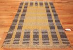 vintage double sided swedish kilim 48291 grey Nazmiyal