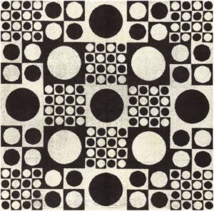 Vintage Scandinavian Rya Rug by Verner Panton 48293 Detail/Large View