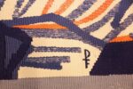 vintage candinavian tapestry by lars gynning 48337 initials Nazmiyal